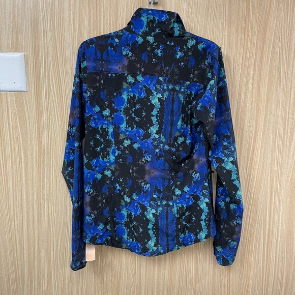 Fabletics Blue Print Jacket Size Small - Picture 5 of 5